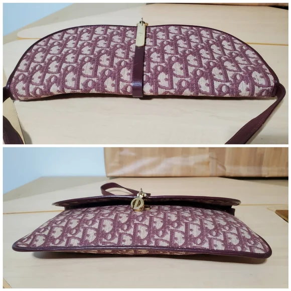 Christian Dior Vintage Saddle Clutch Shoulder Bag